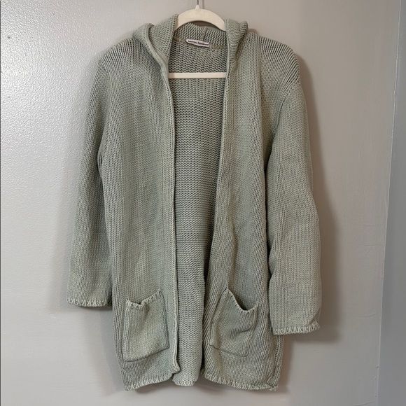 lauren hanson Sweaters - Lauren Hanson Vintage Fisherman Knit Hooded Cardigan